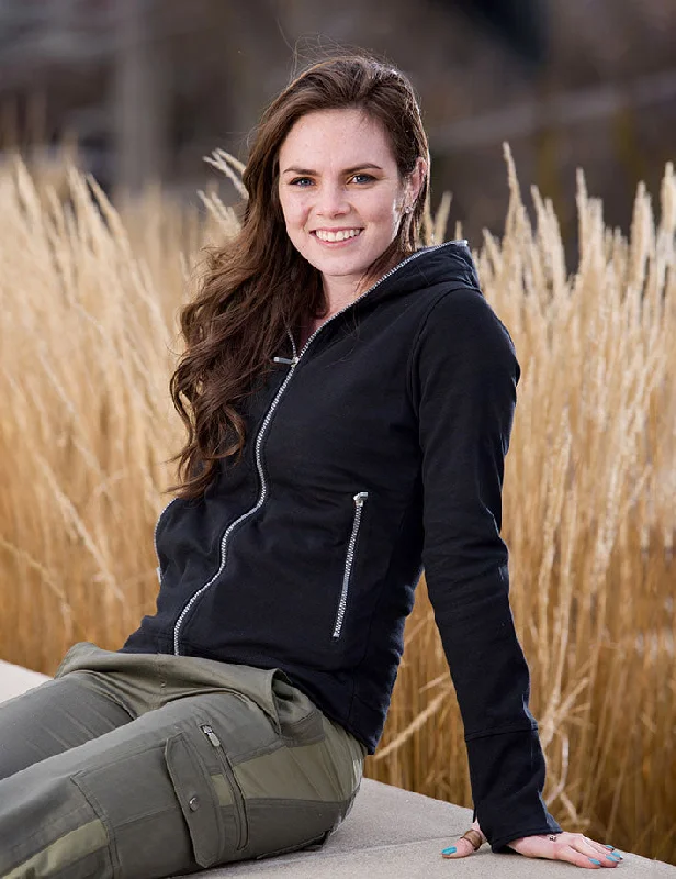 Stand-up collar design Chloe Glow Hoodie