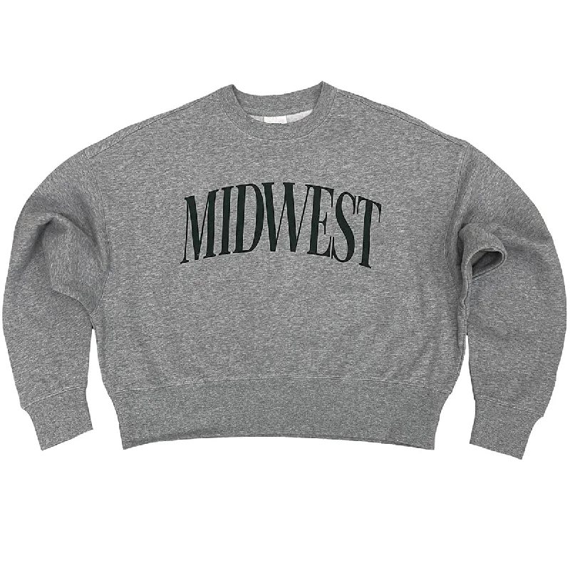 Street Letter Style Midwest Cropped Sweatshirt