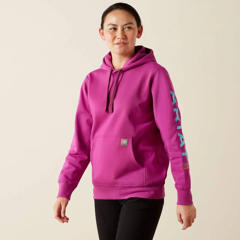 Exquisite workmanship Women's Graphic Hoodie, Willowherb/Maui Blue