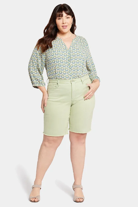 Low-key Luxury Boyfriend Shorts In Plus Size - Beginning