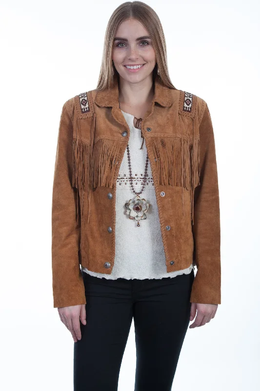 Street Fashion Style Scully Womens Bourbon Boar Suede Laced Jacket XL