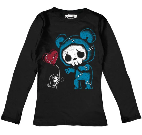 Letter embroidery A Balloon A Day Women Long Sleeve Tshirt