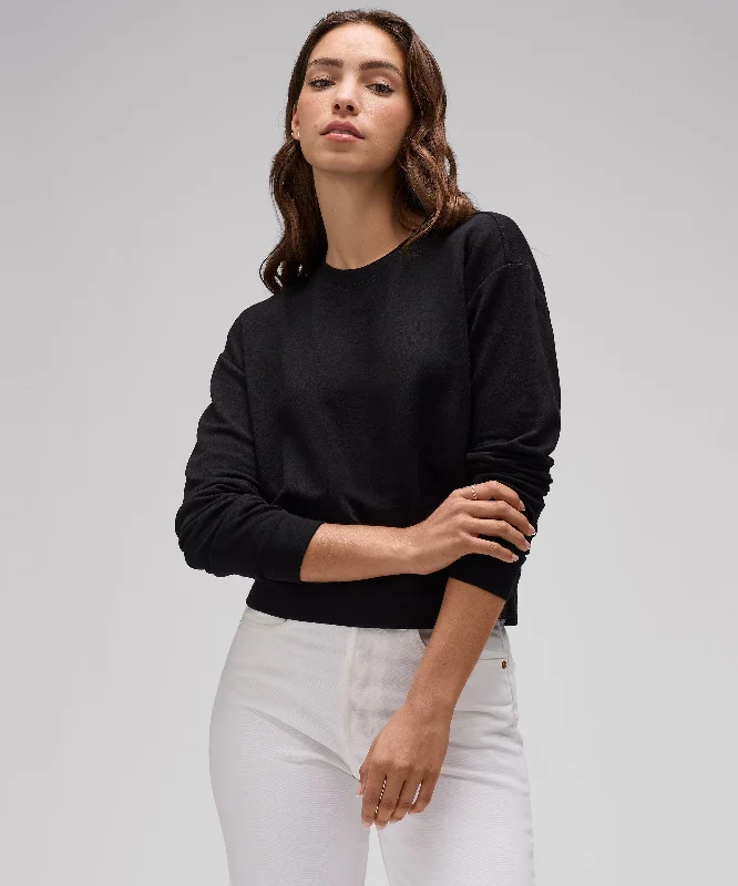 Sports Zipper Style Women's Merino Boxy Sweatshirt