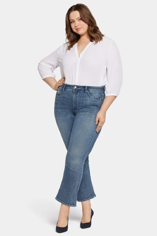 Personalized print Slim Bootcut Ankle Jeans In Plus Size - Prelude