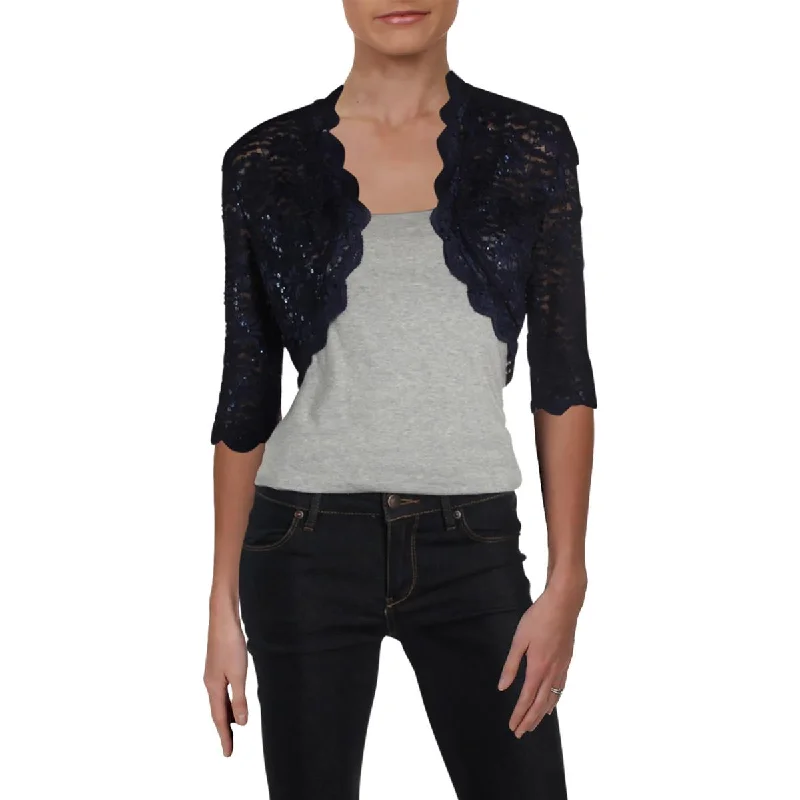 Street Show-off Style R&M Richards Womens Lace Crop Bolero