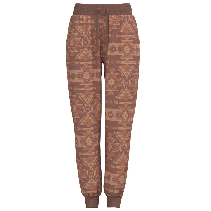 Unique prints "Telluride Jogger" Pink/Tan w/Aztec Pattern