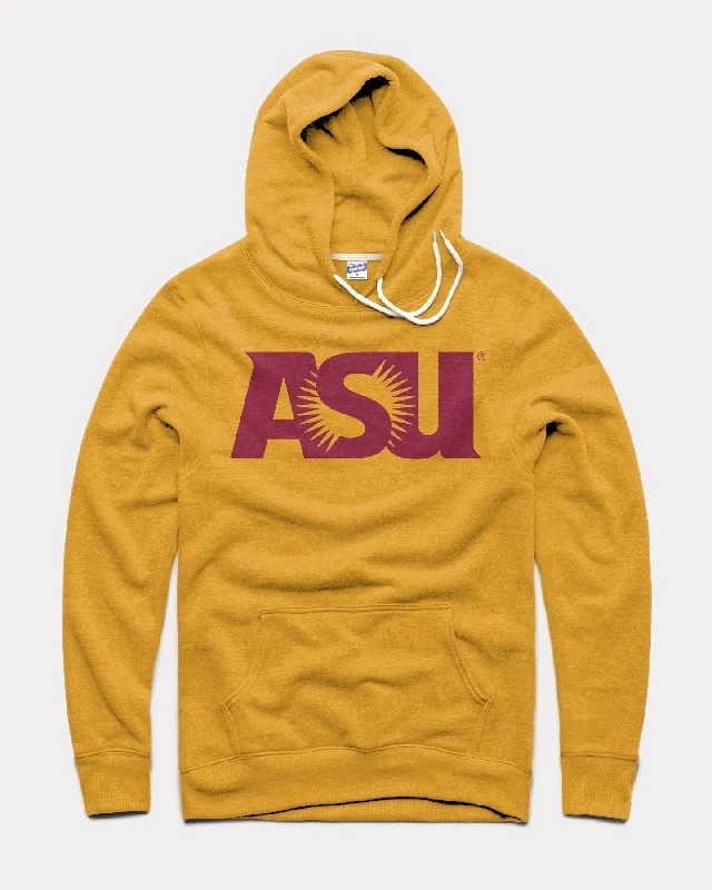 Sweet breath Arizona State Sundevils ASU Logo Gold Hoodie