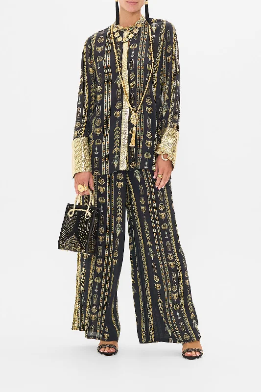 Exquisite workmanship SHIRT WITH GILDED MESH PLACKET AND CUFFS THEY CALLED HER NEFERTARI