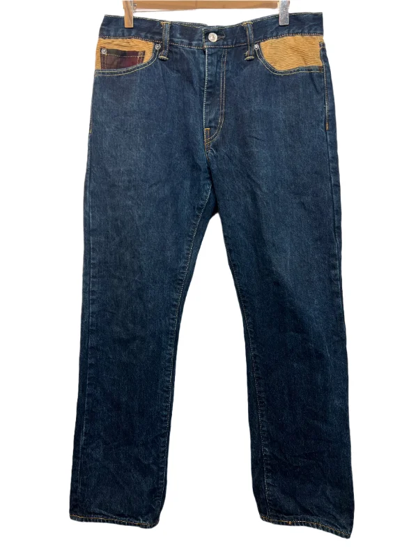Fashionable and casual Levi 504 Dark Blue Jeans (32x30)