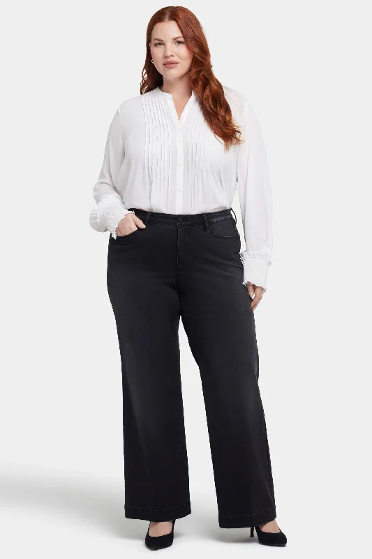 Affordable selection Teresa Wide Leg Jeans In Plus Size - Crosswinds