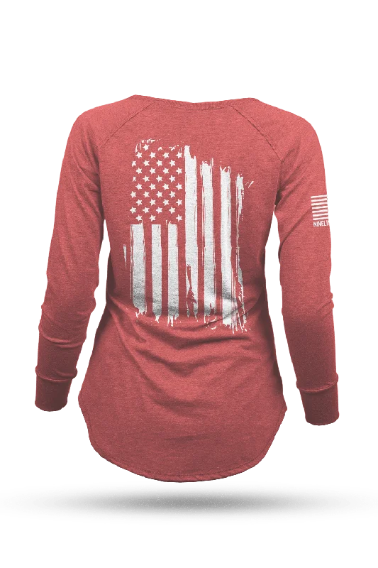 Windbreaker fashion America - Women's Long-Sleeve Shirt