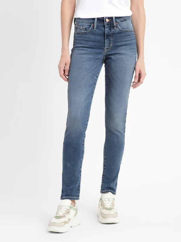 Comfortable And Simple Women's Mid Rise 311 Shaping Skinny Fit Jeans
