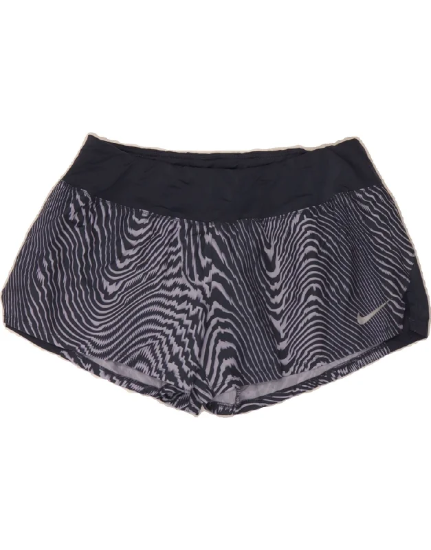 Fashionable and casual NIKE Womens Dri Fit Sport Shorts UK 16 Large Navy Blue Striped Fashionable and casual NIKE Womens Dri Fit Sport Shorts UK 16 Large Navy Blue Striped