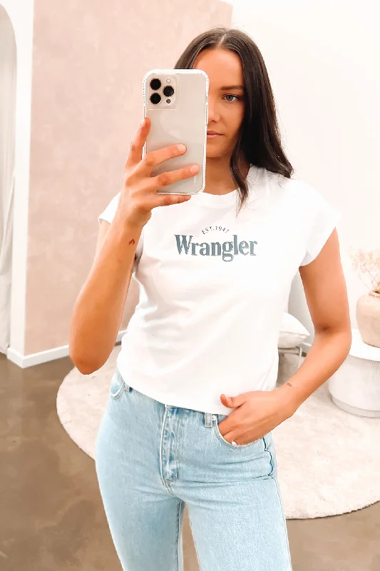 Classic Retro The Reaction Baby Tee Vintage White