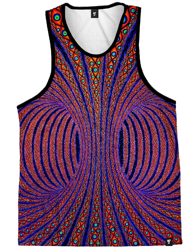 Classic Retro Neon All Seeing Torus Unisex Tank Top