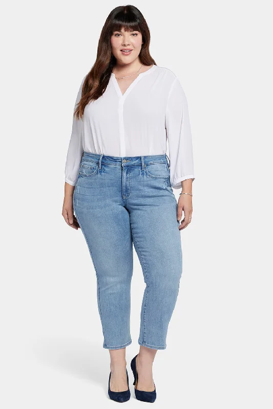 Boutique style Marilyn Straight Ankle Jeans In Plus Size - Lakefront
