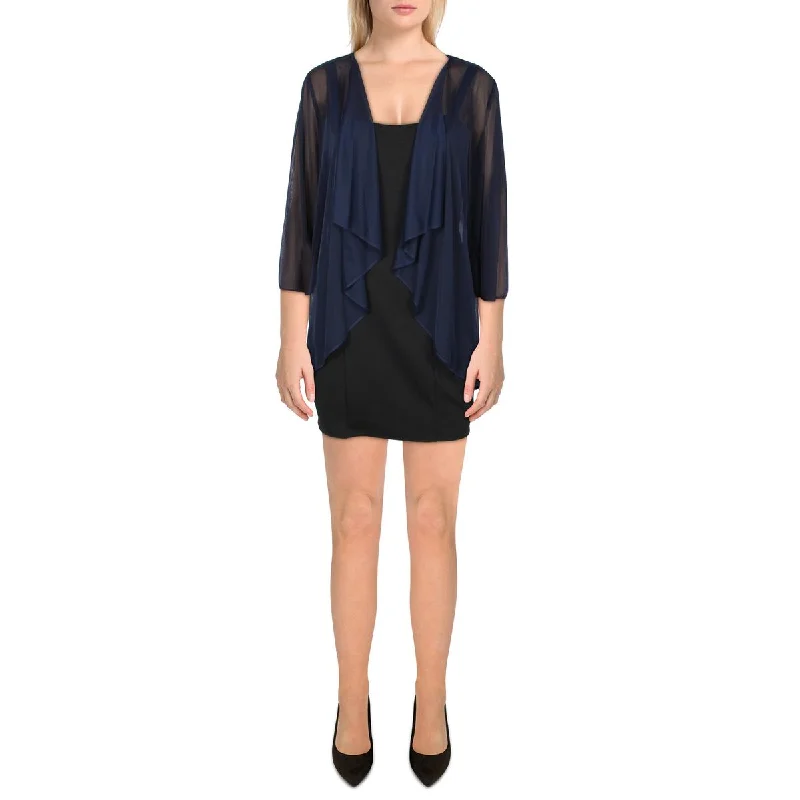 Sports suit style R&M Richards Womens Mesh Sheer Bolero