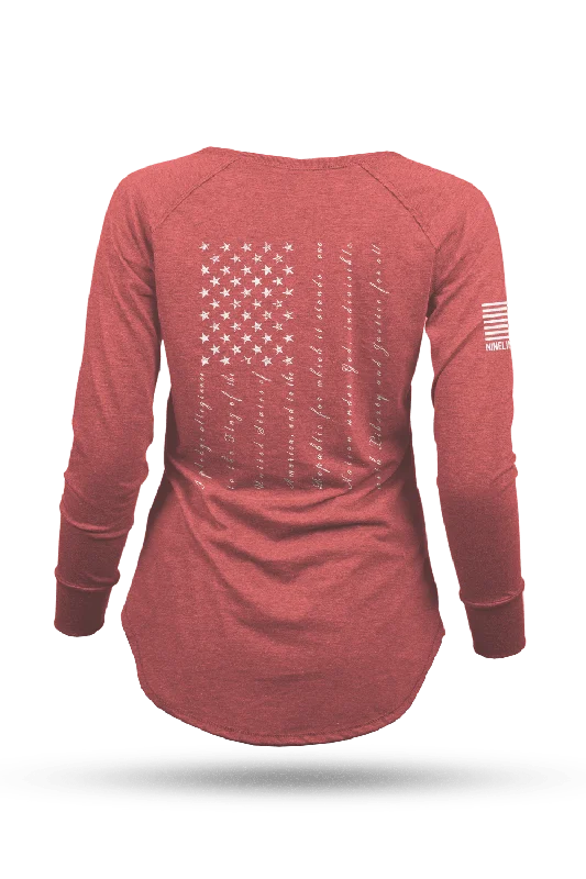 High-waisted pants style The Pledge - Women's Long-Sleeve Shirt