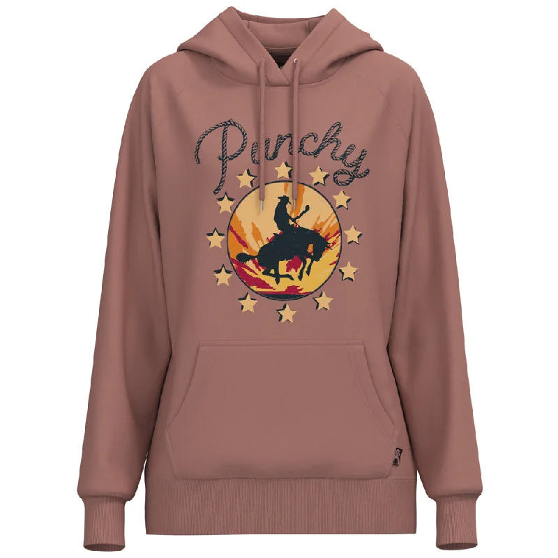Comfortable and simple "Punchy" Pink Hoody