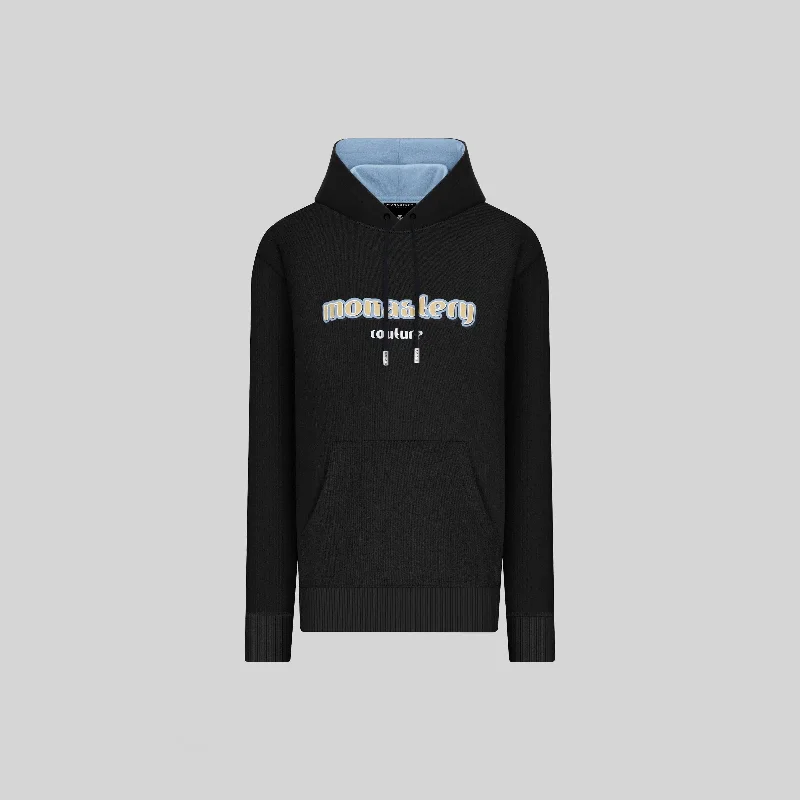 Windbreaker fashion AQUARIUS BLACK HOODIE