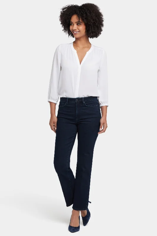 British casual Bailey Relaxed Straight Ankle Jeans - Midnight Falls