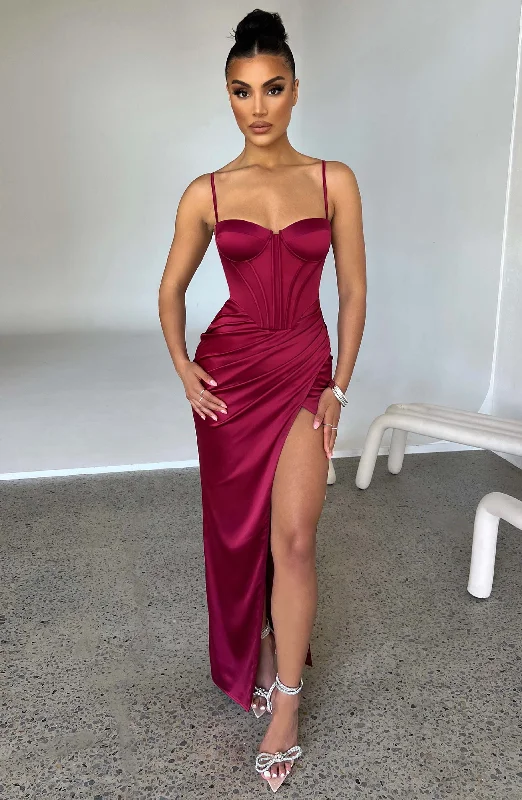 Advanced Customization Despina Maxi Dress - Wine