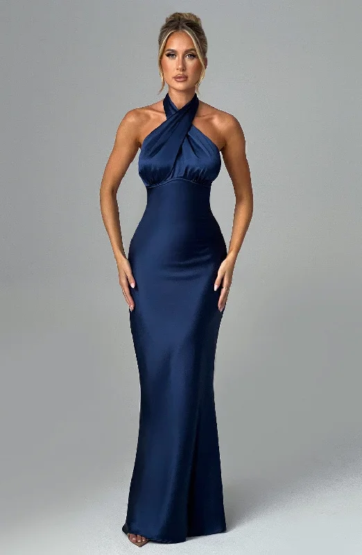 Nightclub Style Dimitra Maxi Dress - Navy