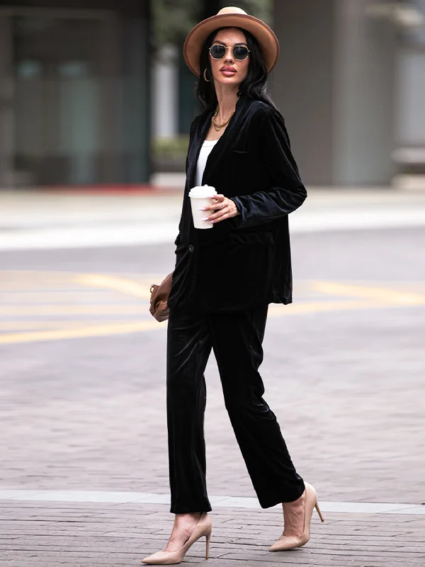 Unique prints Long Sleeve Blazer and Pants Set