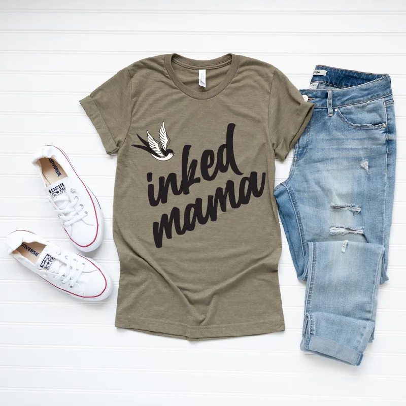 Street Sports Style Inked Mama • Olive Tee