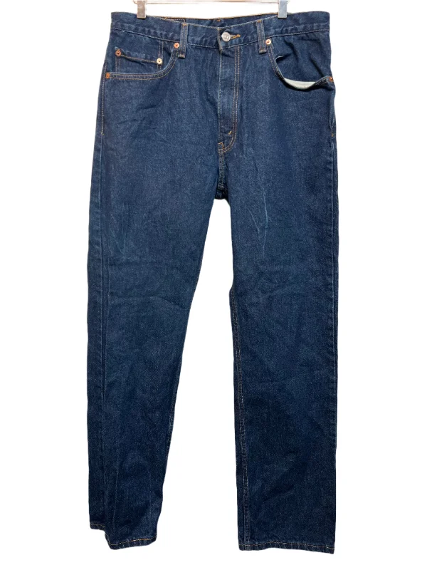Comfortable and simple Levi 505 Dark Blue Jeans (34x32)
