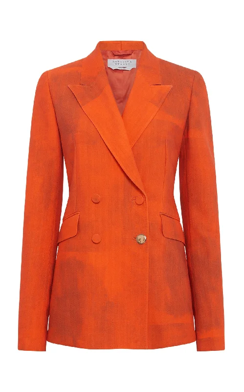 Street Show-off Style Angela Blazer in Spice Virgin Wool