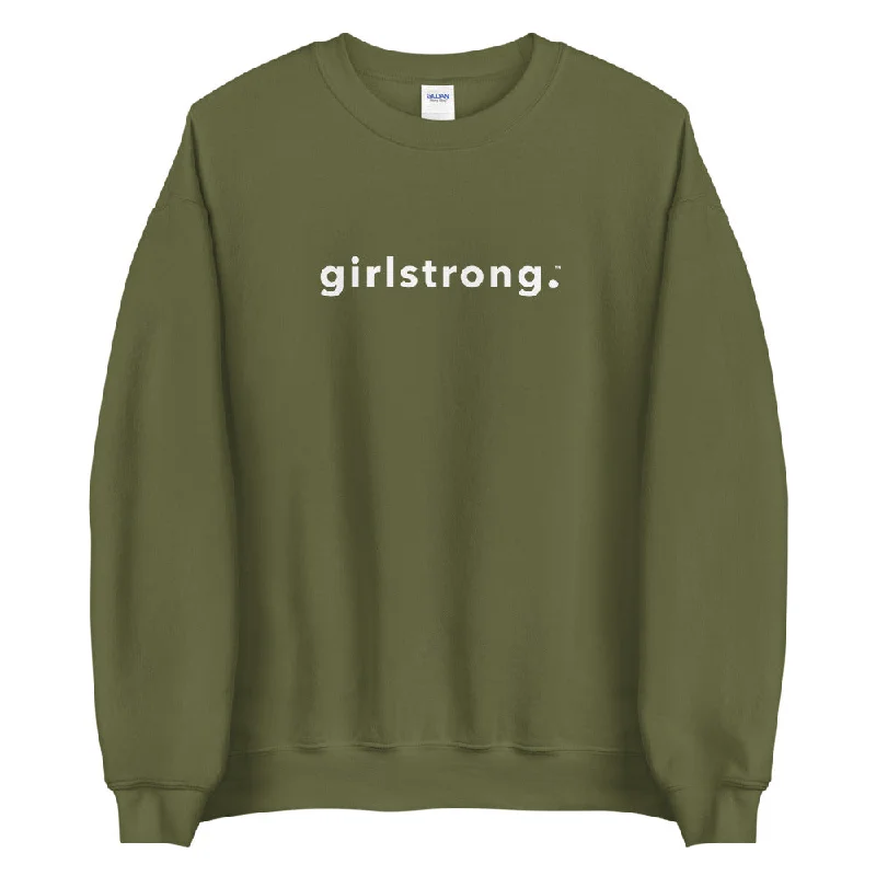 Personalized print THE ESSENTIAL UNISEX SWEATSHIRT MILITARY GREEN