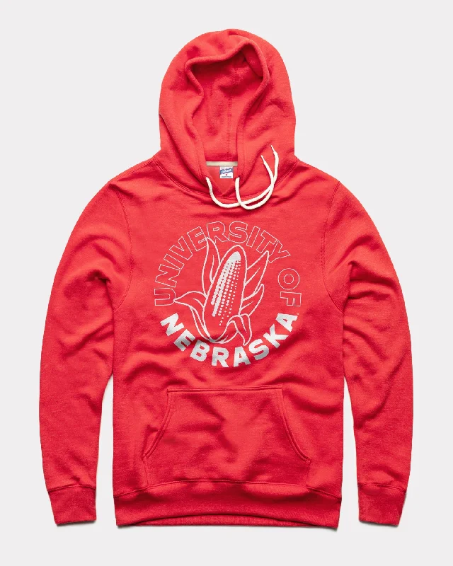 Luxury and fashionable Nebraska Mascot Circle Red Hoodie