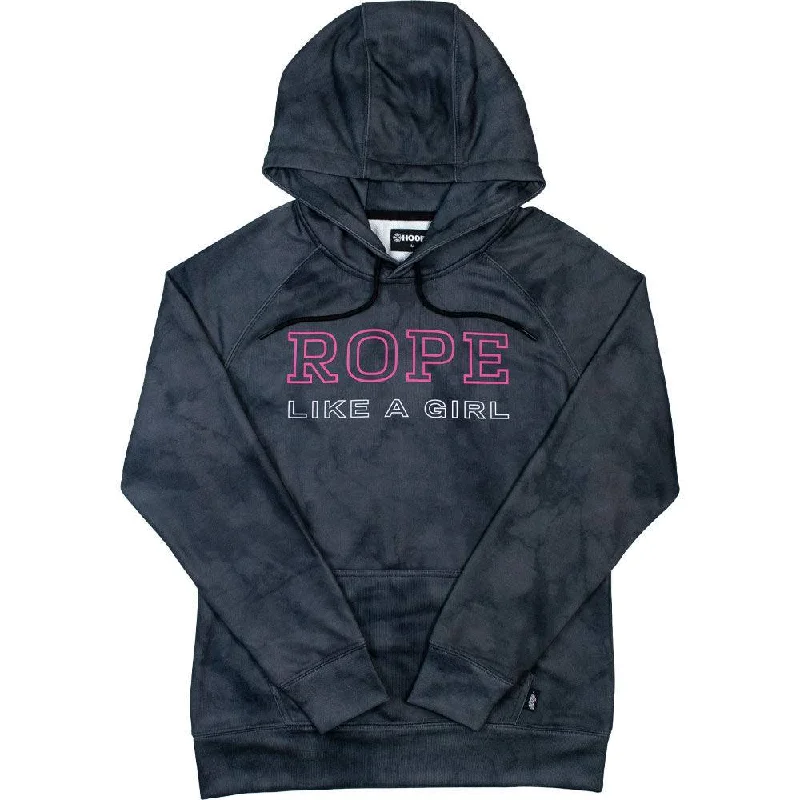 Trendy Traveler "Rope Like A Girl" Black Marble Hoody
