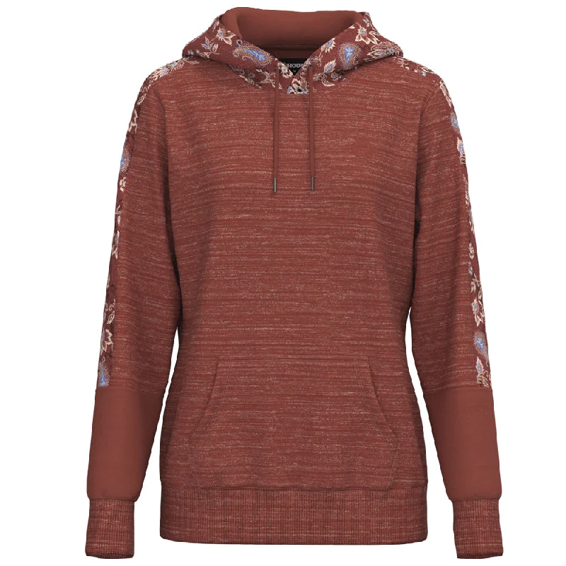 Simple research "Canyon" Marsala w/ Floral Print Hoody