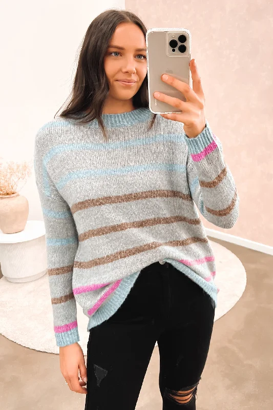 Simple research Laelle Knit Jumper Grey