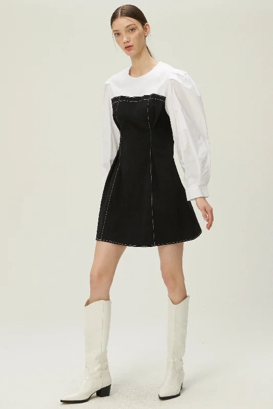 Classic style Avery Puff Sleeve Dress