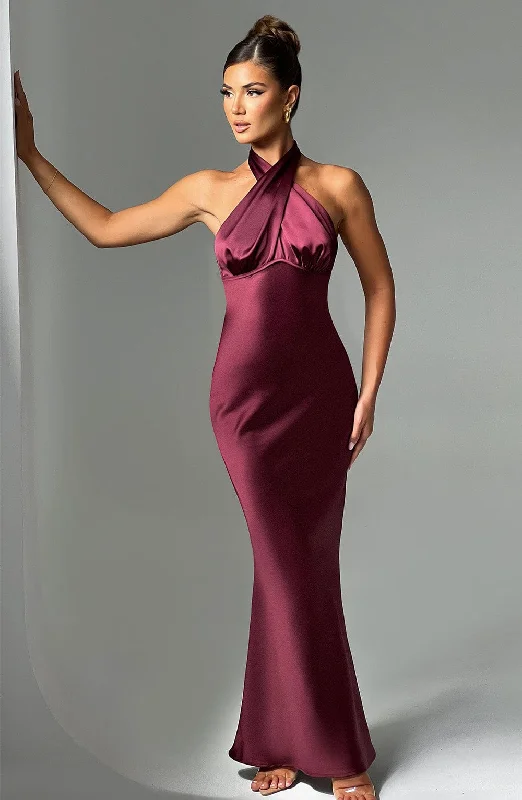 Casual And Versatile Dimitra Maxi Dress - Burgundy