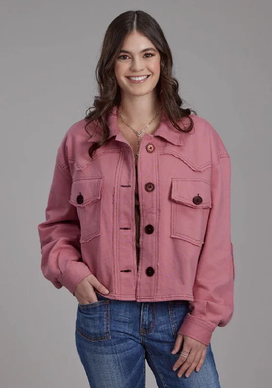 Creative Style Roper Womens Western Crop Pink 100% Cotton Cotton Jacket