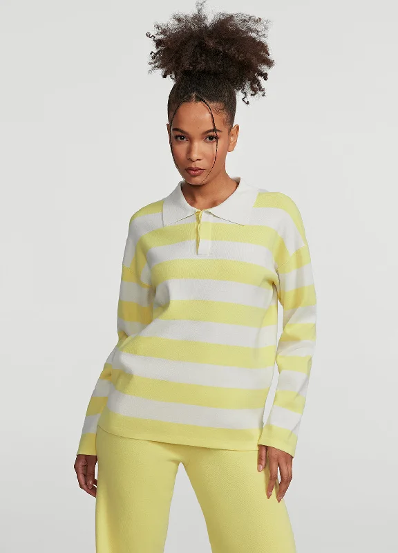 Classic Retro Varsity Striped Rugby Shirt