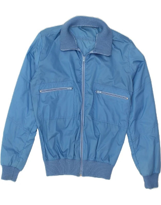 Elegant And Lazy VINTAGE Womens Tracksuit Top Jacket UK 18 XL Blue