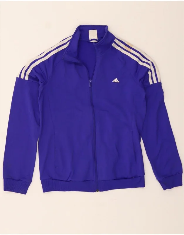 Printing decoration ADIDAS Womens Tracksuit Top Jacket UK 8/10 Small Navy Blue Polyester Printing decoration ADIDAS Womens Tracksuit Top Jacket UK 8/10 Small Navy Blue Polyester