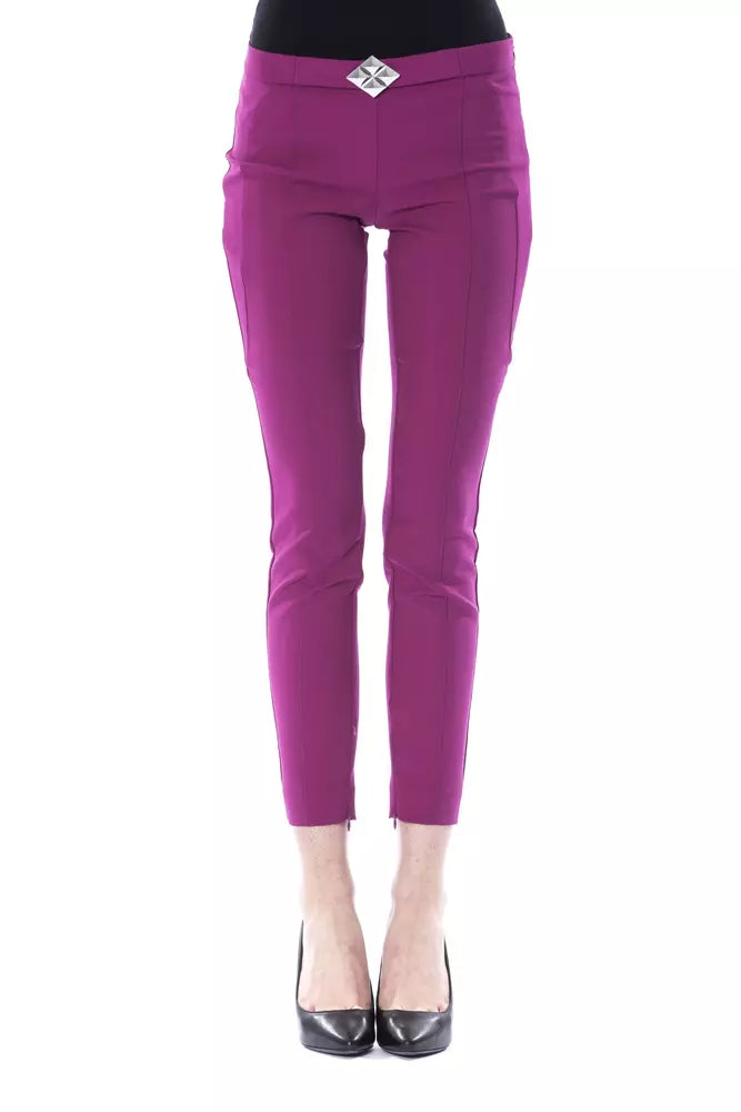 Stand-up collar design BYBLOS  Polyester Jeans & Women's Pant