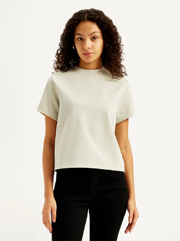 Classic Retro Women's Solid Regular Fit T-Shirt
