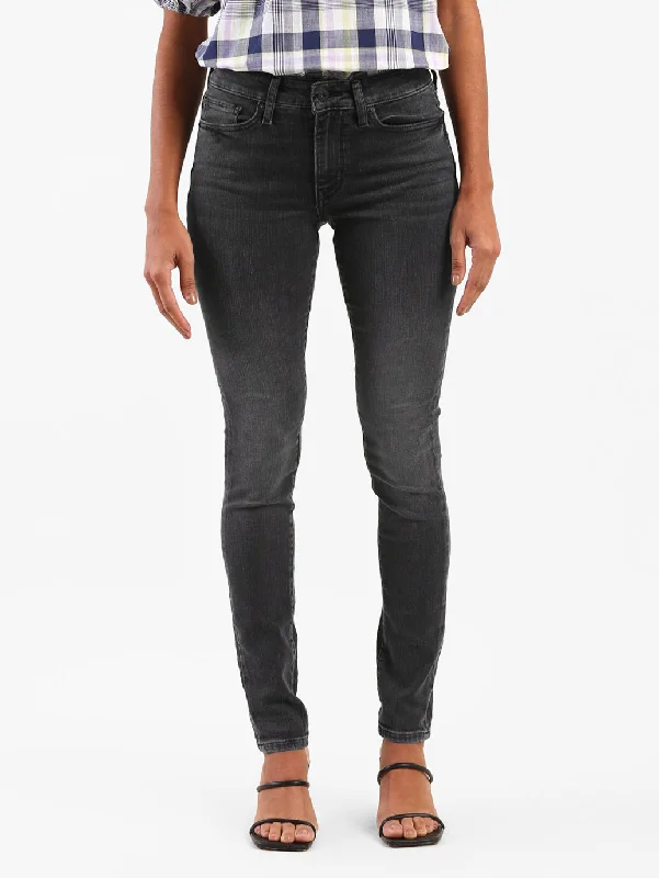 Party Wear Women's Mid Rise 711 Skinny Fit Jeans