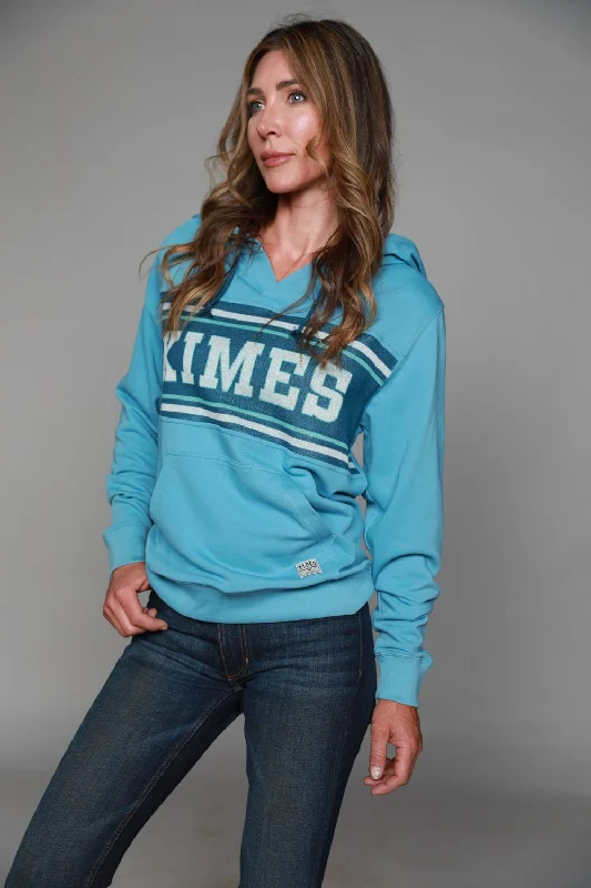 Energetic Kimes Ranch Womens North Star Hoodie Light Turquoise Cotton Blend L/S