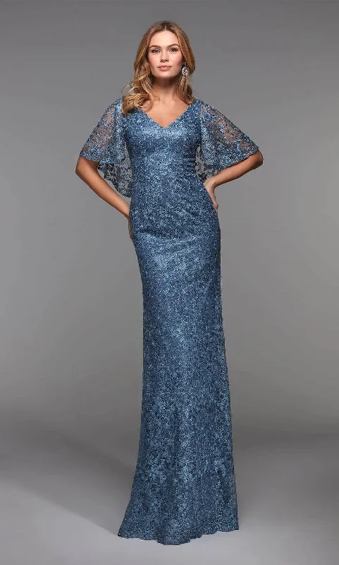 Advanced Customization Alyce Paris - Flutter Sleeve Evening Dress 27506