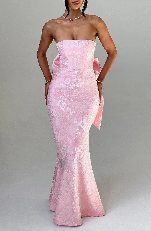 Comfortable And Simple Felicity Maxi Dress - Blush