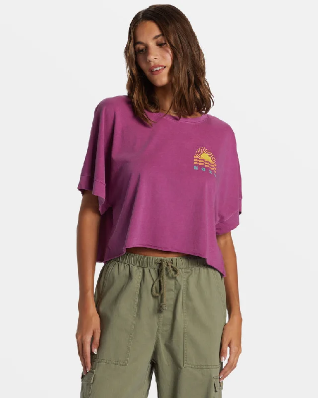 High-quality fabrics Roxy Sun Spun Tee-Wild Aster