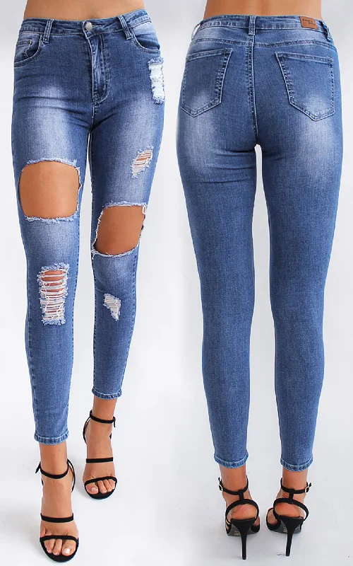 Skirt style Minto Jeans - Mid Blue